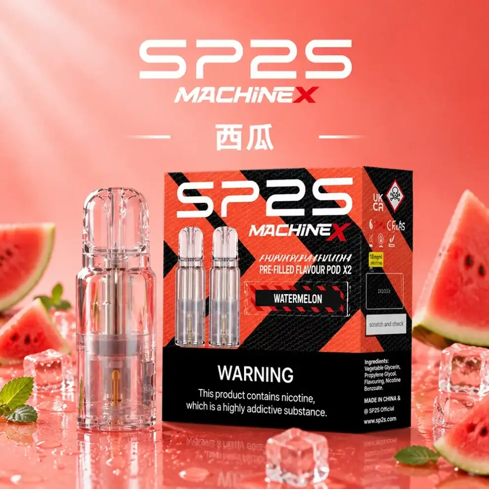 SP2S MAX煙彈-西瓜口味 SP2S MAX煙彈【西瓜口味】4ml×2顆裝・適配SP2S MAX主機:圖片 1